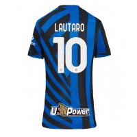 Fotballdrakt Dame Inter Milan Lautaro Martinez #10 Hjemmedrakt 2024-25 Kortermet